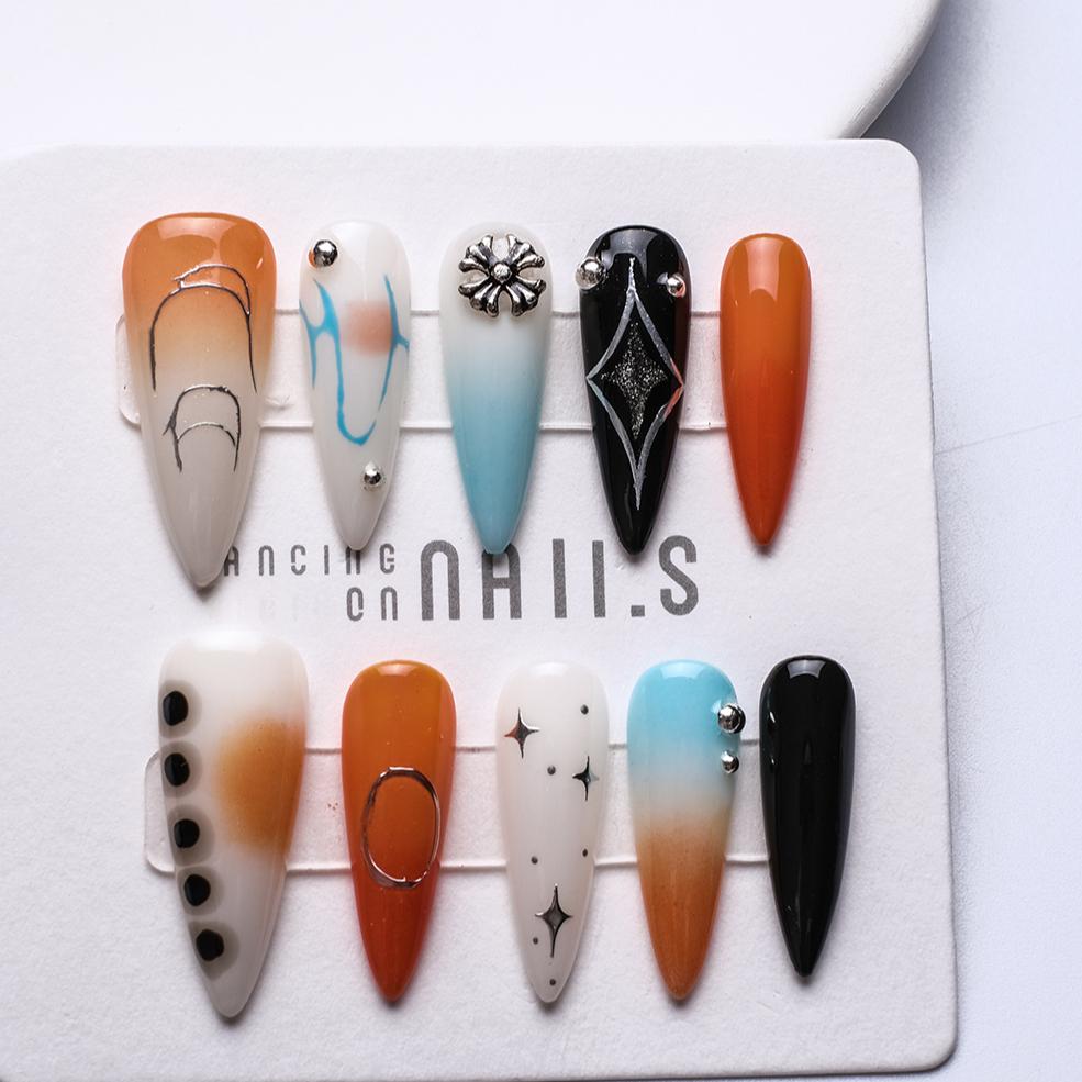 Handmade Nail Wear Nail Art Reusable Press on Nails