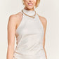 “Foggy Nights” Shirred Dress