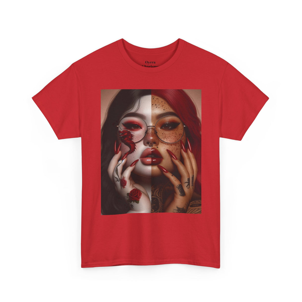 Surreal Split Face Art T-Shirt