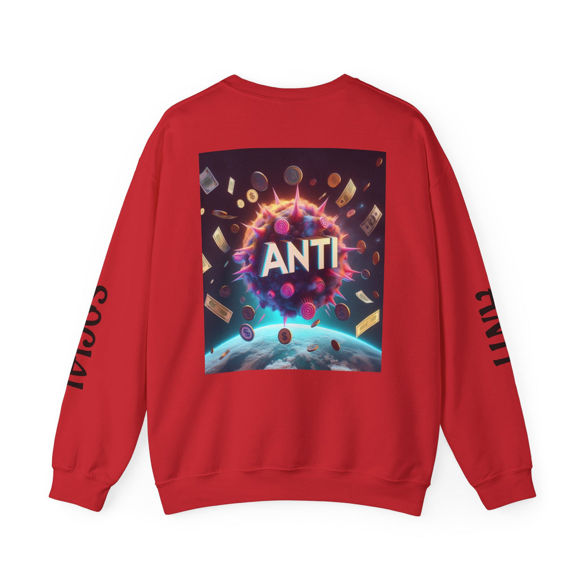 “Anti Social” Heavy Blend™ Crewneck Sweatshirt