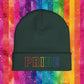 Rainbow LGBTQ+ Pride Embroidered Knit Beanie