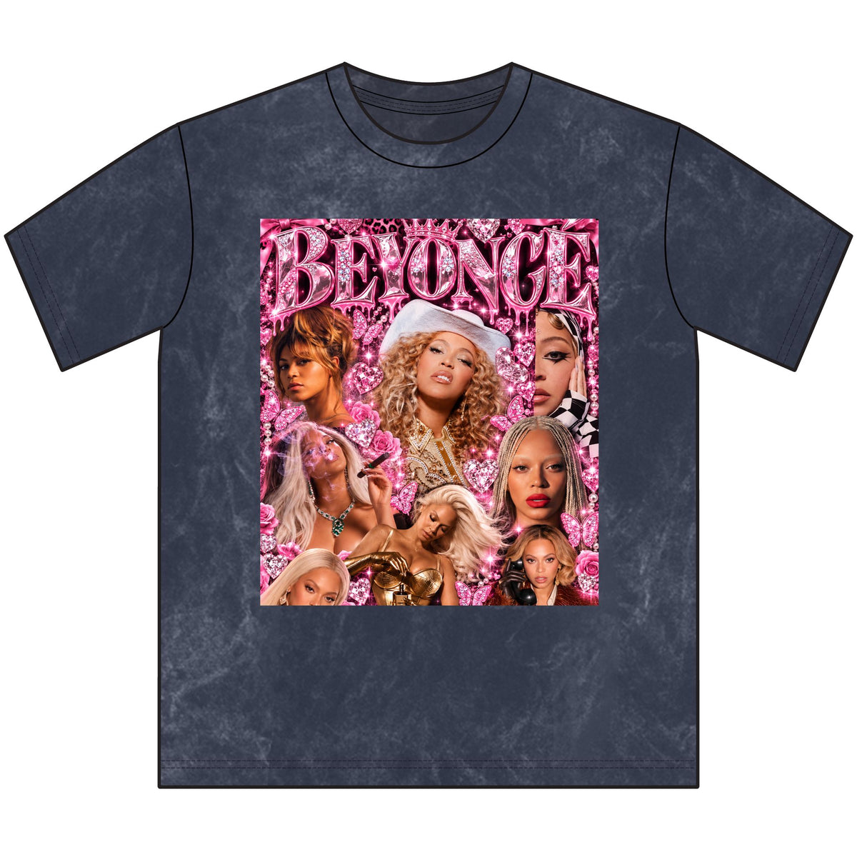 “Beyoncé” Pink Vintage Crewneck Tee