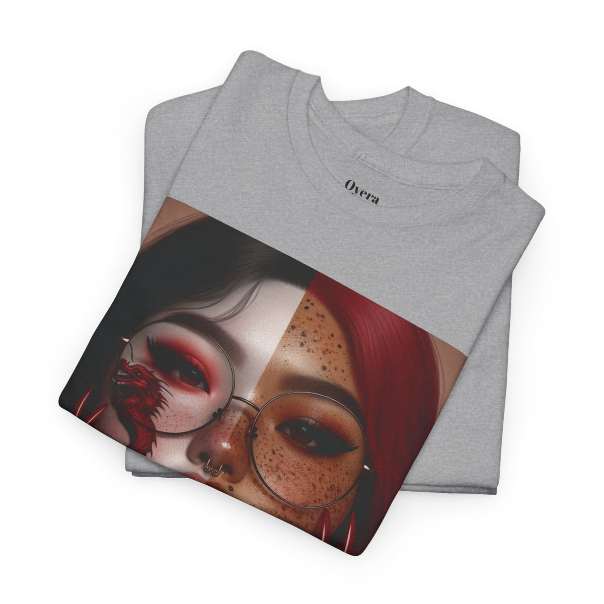 Surreal Split Face Art T-Shirt