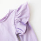 Lavender L/S Flutter Sleeve Leotard