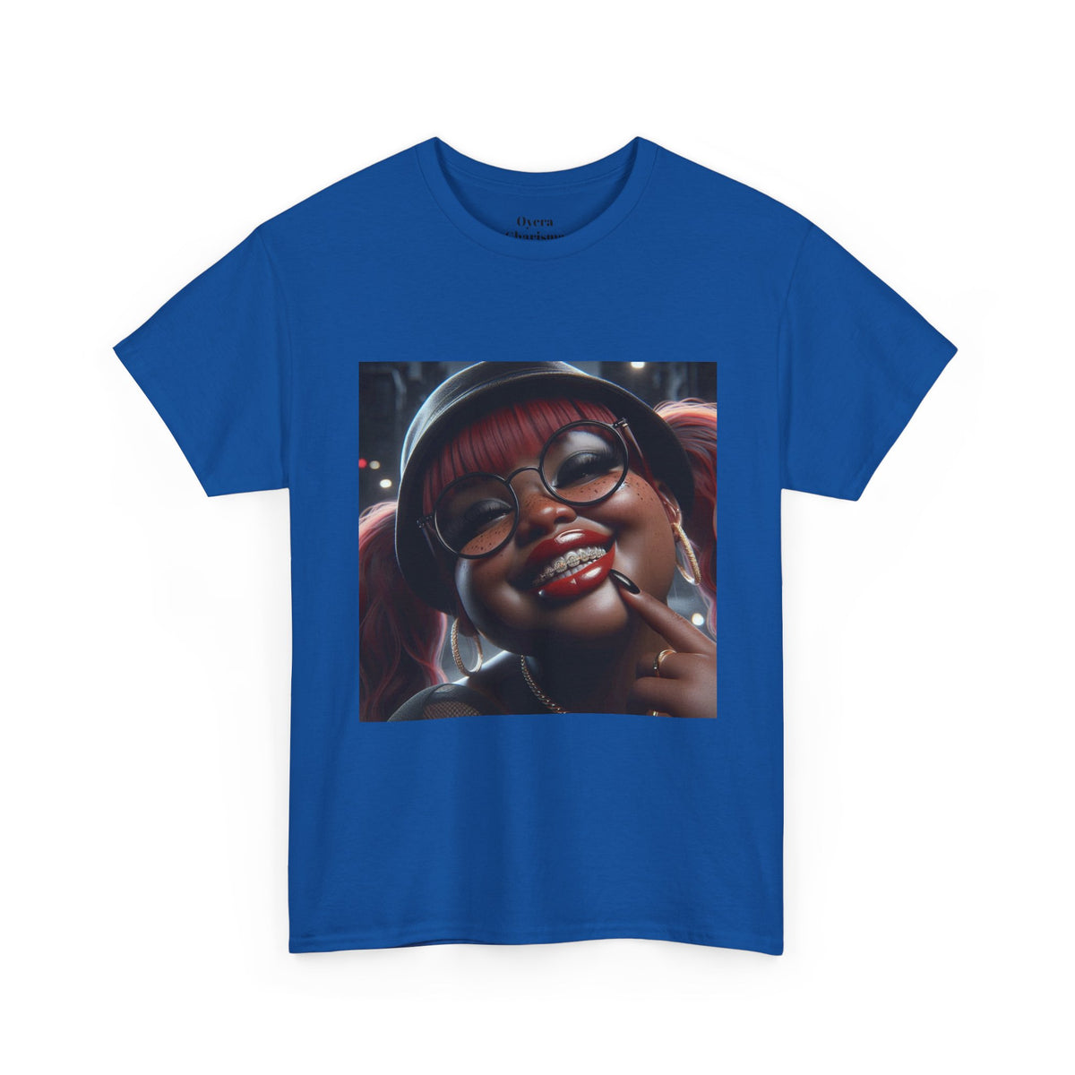 Graphic Tee — Smiling Afro Girl Portrait Shirt