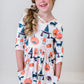 Boo Crew 3/4 Sleeve Pocket Twirl Dress