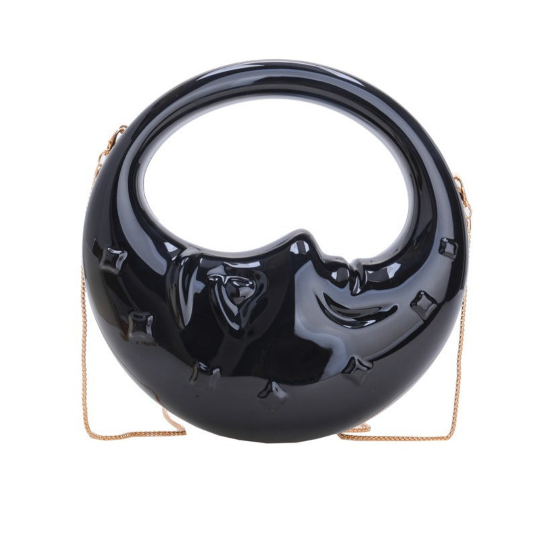 Acrylic Moon Shaped Bag