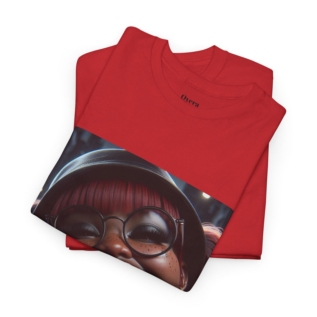Graphic Tee — Smiling Afro Girl Portrait Shirt