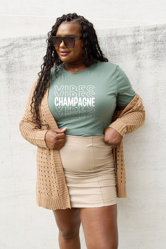 “CHAMPAGNE VIBES” Short Sleeve T-Shirt