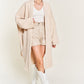 “Wine Down Wednesday” Oversized Knit Cardigan