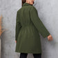 Honey Lapel Collar Roll-Tab Sleeve Trench Coat