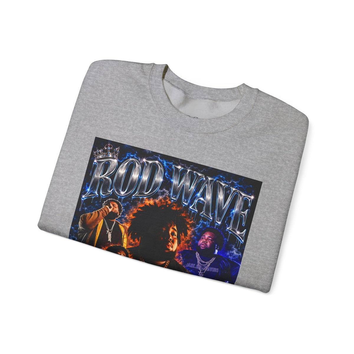 “Rod Wave” Blue Crewneck Sweatshirt