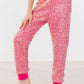 Hot Pink Sequin Joggers