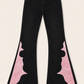 Rockstar Rouge Flare Pink Crocodile