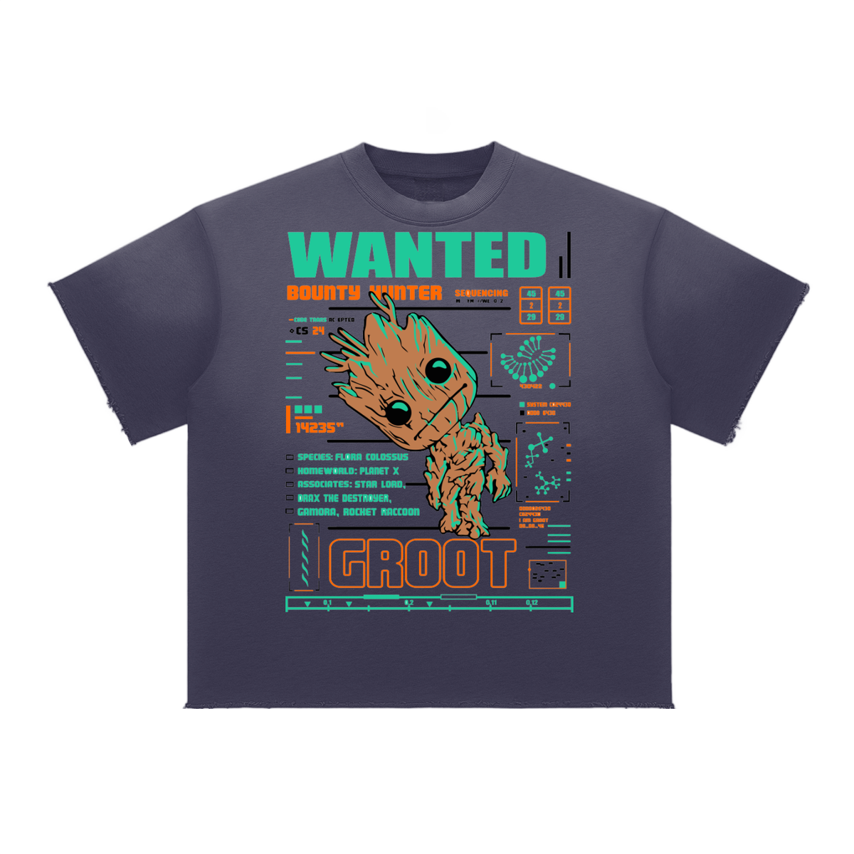 Sun Fade Raw Edge T-Shirt