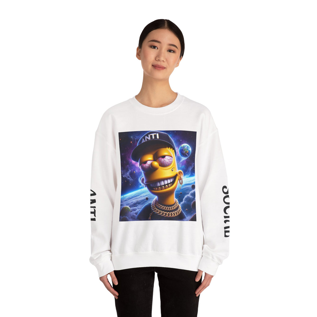 “Anti Social” Heavy Blend™ Crewneck Sweatshirt