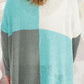 Color Block Round Neck Sweater