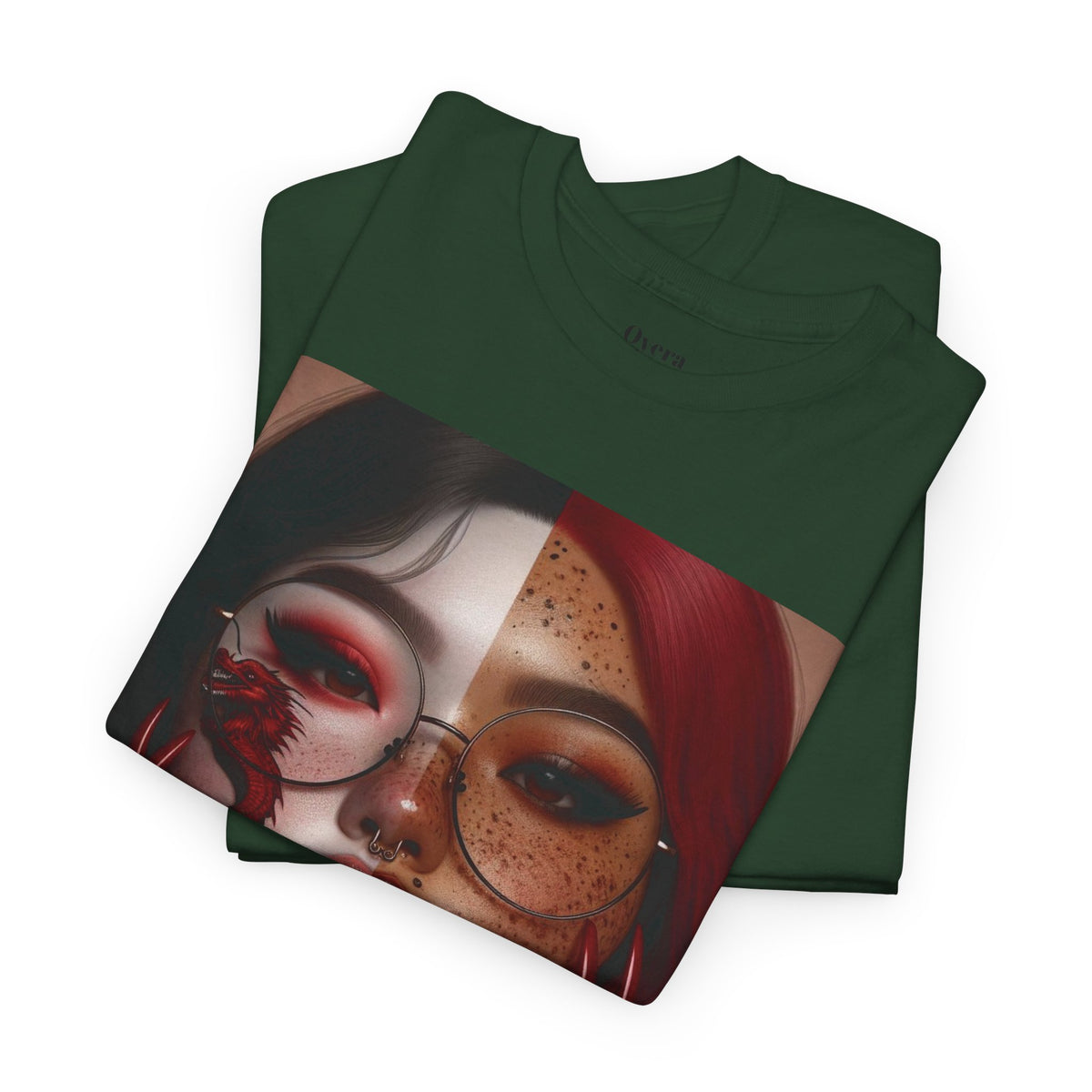 Surreal Split Face Art T-Shirt