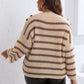 Striped Dropped Shoulder Sweater