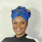 Duma Mbili African Print Bonnet wrap