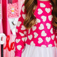 Hot Pink Hearts Sweater