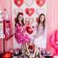 Happy Heart Day 3/4 Sleeve Pocket Twirl Dress