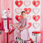 Disco Bows 3/4 Sleeve Pocket Twirl Dress