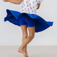 Royal Blue Twirl Skort