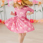 Rainbow Wishes 3/4 Sleeve Pocket Twirl Dress