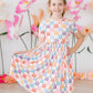 Rainbow Ribbons S/S Pocket Twirl Dress
