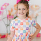 Rainbow Ribbons S/S Pocket Twirl Dress