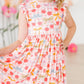 Retro Picnic Flutter Sleeve Twirl Dress