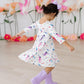 Out of this World 3/4 Sleeve Pocket Twirl Dress