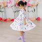 Out of this World 3/4 Sleeve Pocket Twirl Dress