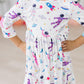 Out of this World 3/4 Sleeve Pocket Twirl Dress