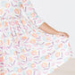 Spooky Sweetheart 3/4 Sleeve Pocket Twirl Dress
