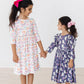 Spooky Sweetheart 3/4 Sleeve Pocket Twirl Dress