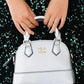 Silver Metallic Girl's Crossbody Purse