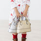 Silver Metallic Girl's Crossbody Purse