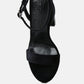 Zircon Rhinestone Patterned High Heel Sandals