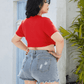 “Twisted Desire” Cropped Blouse