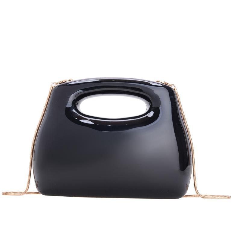Acrylic square box clutch bag