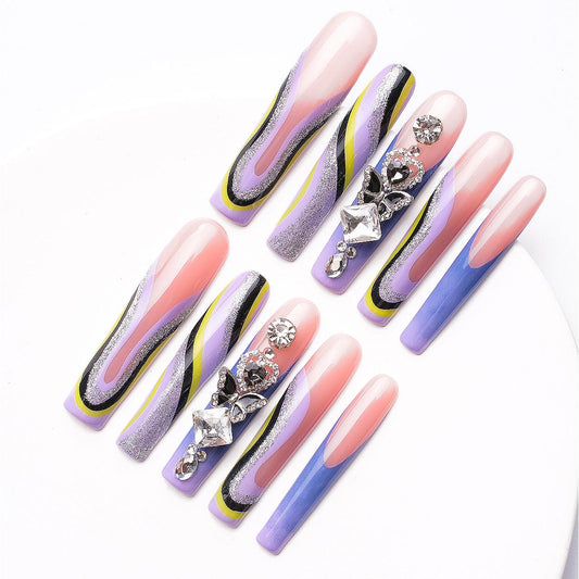 Handmade Nail Wear Nail Art Reusable Press on Nails False Nails