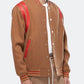 Konus Men's Wool Blend Varsity Jacket in Camel