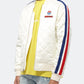Konus Men's Quilted Satin Jacket in Off White