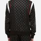 Konus Men's Tonal Checkered Jacket in Black