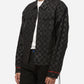 Konus Men's Black Checkered Trucker Jacket