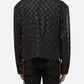 Konus Men's Black Checkered Trucker Jacket