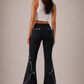 Santa Fe Bell Bottom Jean Black Denim
