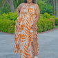 “Show Me Around” Cognac Maxi Dress